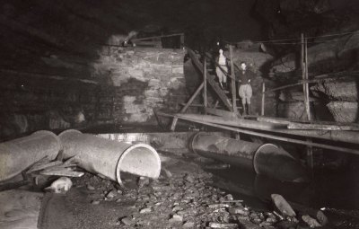 Old Dam Inside Hidden River Cave