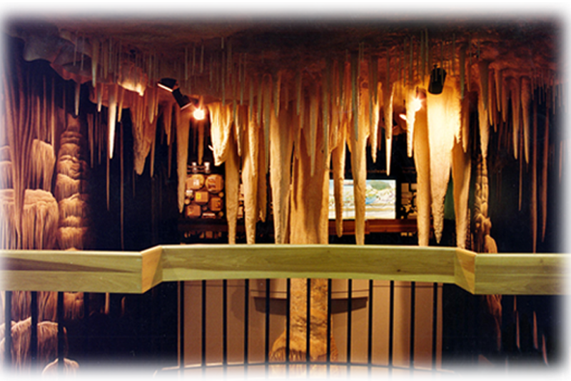 American Cave Museum-Stalactites and Column Exhibit
